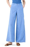 NIC+ZOE Rumba Organic Linen Blend Wide Leg Trousers at Nordstrom,