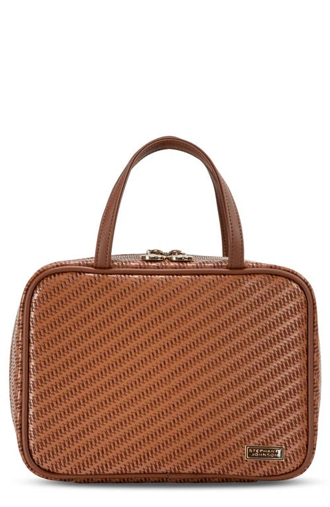 Stephanie Johnson Rosewood Cognac ML Traveler Cosmetics Case at Nordstrom