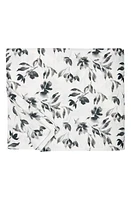 SFERRA Procida Floral Cotton Percale Duvet Cover in Black at Nordstrom