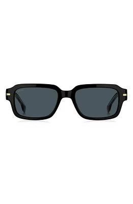 BOSS 53mm Rectangular Sunglasses in Black at Nordstrom