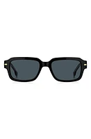 BOSS 53mm Rectangular Sunglasses in Black at Nordstrom