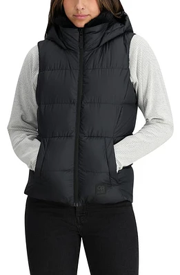 Outdoor Research Coldfront II Hooded 700 Fill Power Down Puffer Vest in Black at Nordstrom, Size X-Small