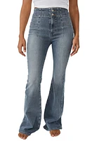 Free People We the Jayde Flare Jeans Steel Blue at Nordstrom,