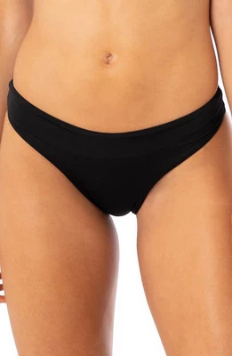 Maaji Pure Black Sublimity Reversible Bikini Bottoms at Nordstrom, Size Medium