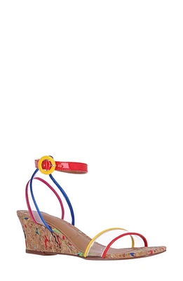 J. Reneé Lavinia Ankle Strap Wedge Sandal Clear/Multi/Natural at Nordstrom,