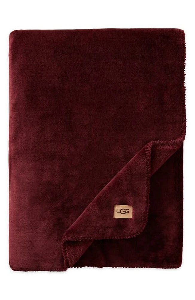 UGG(r) Whistler Throw Blanket in Rosewood at Nordstrom