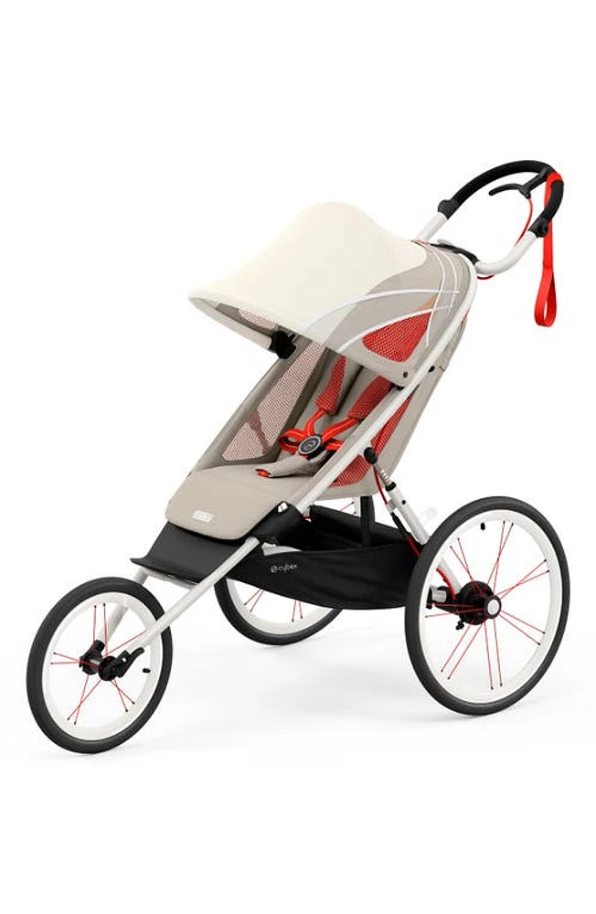 CYBEX AVI Jogging Stroller in Cream/Orange/Bleached Sand at Nordstrom