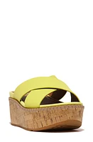 FitFlop Eloise Platform Wedge Slide Sandal Sunny Lime at Nordstrom,