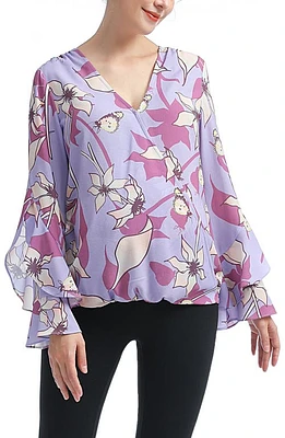 Kimi and Kai Adna Maternity/Nursing Crepe Blouse Multicolored at Nordstrom,