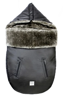 7 A. M. Enfant WaxedPOD Faux Fur Lined Water Repellent Car Seat/Stroller Bunting in Waxed Forest at Nordstrom