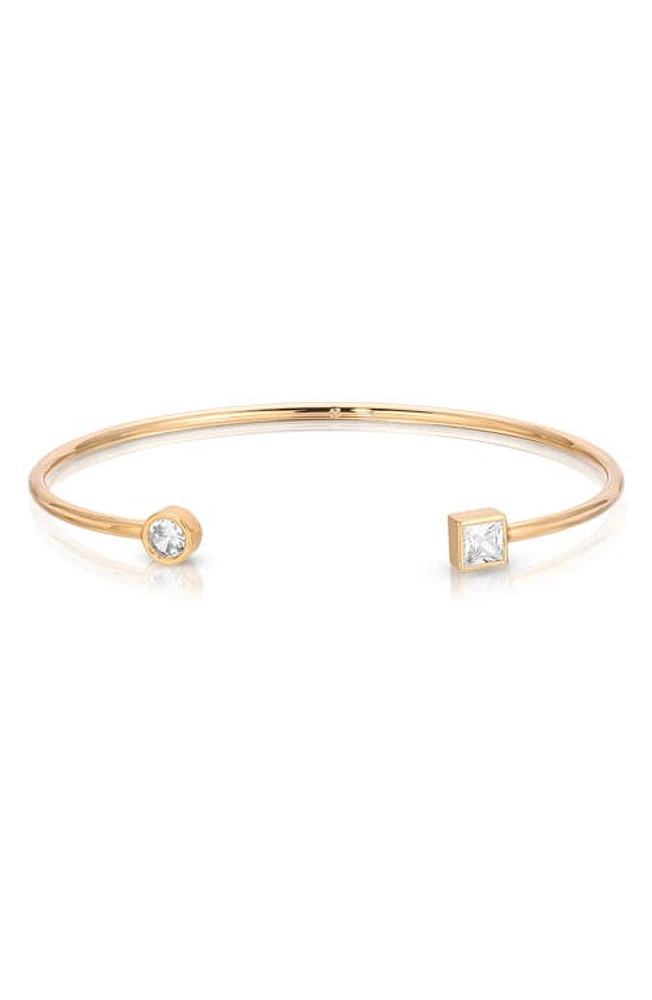 Ettika Cubic Zirconia Cuff Bracelet in Gold at Nordstrom