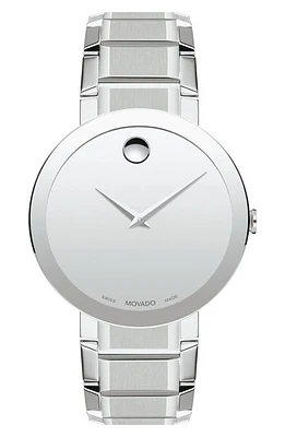 Movado Sapphire Bracelet Watch, 39mm in Silver at Nordstrom