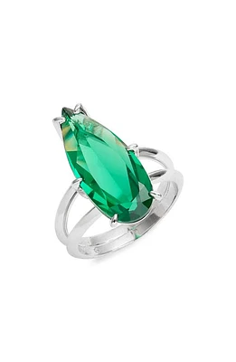 Nadri Shine On Teardrop Cubic Zirconia Ring in Green at Nordstrom, Size 7