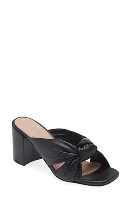 Ted Baker London Shennly Knotted Block Heel Slide Sandal in Black at Nordstrom, Size 8