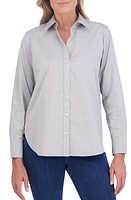 Foxcroft Meghan Solid Cotton Button-Up Shirt at Nordstrom,