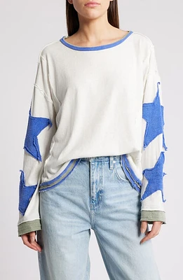 Free People You're a Star Cotton Knit Top Snowng Combo at Nordstrom,