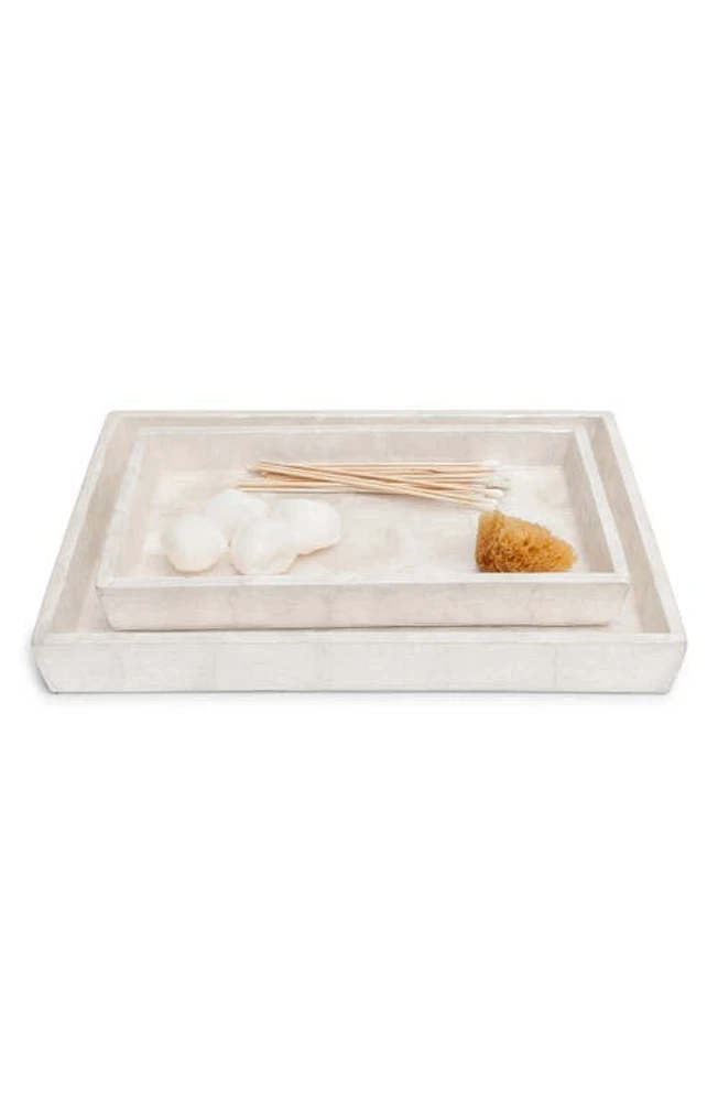 PIGEON AND POODLE Andria Pearlized Nested Trays at Nordstrom