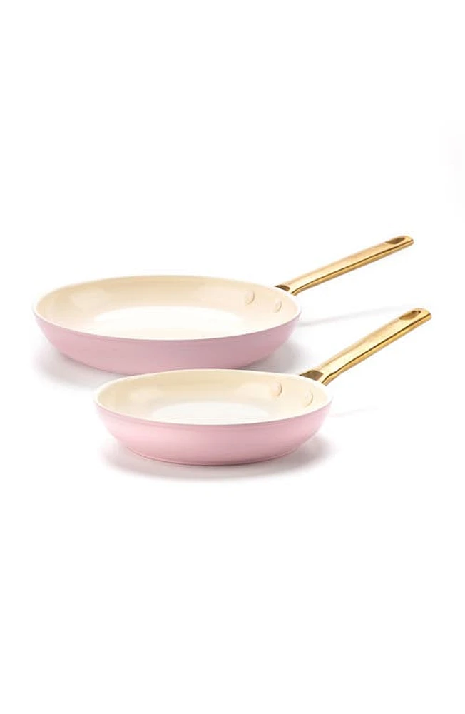 GreenPan Reserve Set of 2 Ceramic Nonstick Frying Pans in Blush at Nordstrom