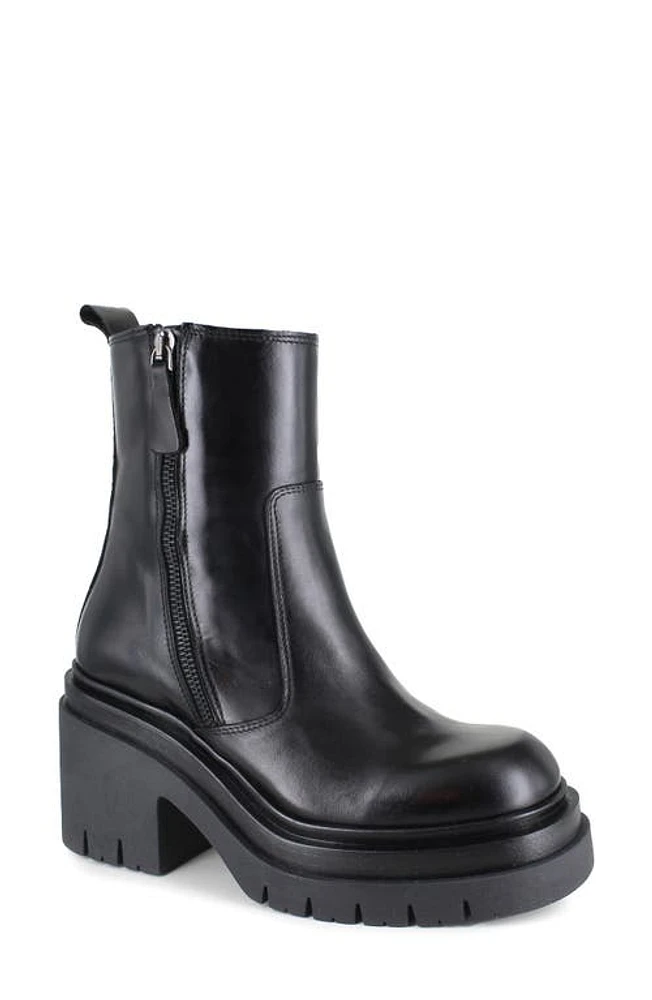 ZIGI Eda Platform Bootie Black Leather at Nordstrom,