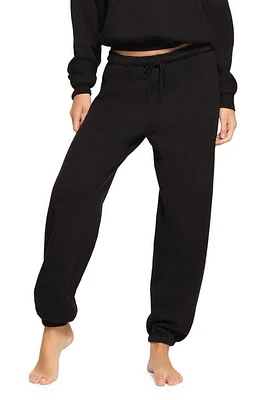 SKIMS Cotton Blend Fleece Joggers Onxy at Nordstrom,