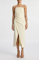 A. L.C. Halter Midi Dress in Vanilla at Nordstrom, Size 00