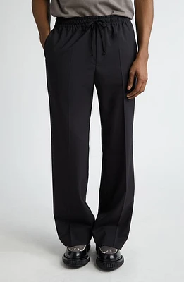 Undercover Wool Blend Drawstring Pants Black at Nordstrom,