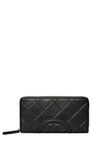 Tory Burch Fleming Soft Leather Continental Wallet in Black at Nordstrom