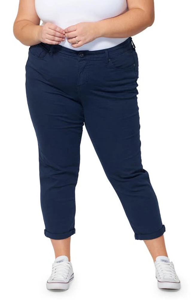 SLINK Jeans High Waist Ankle Boyfriend Blue Night at Nordstrom,