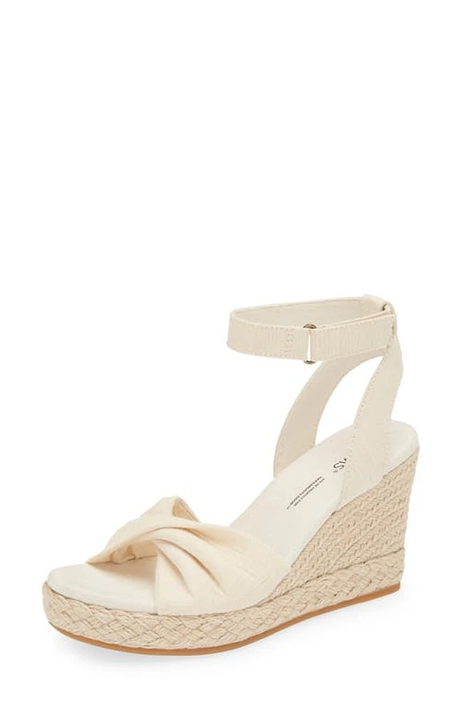 TOMS Marisela Wedge Sandal Natural at Nordstrom,