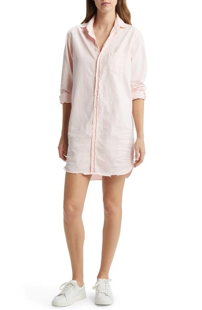 Frank & Eileen Mary Distressed Classic Shirtdress Ballet Tattered Denim at Nordstrom,