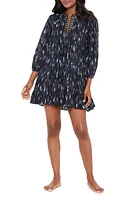 Miraclesuit Bronze Beach Cover-Up Dress Black/Multi at Nordstrom,