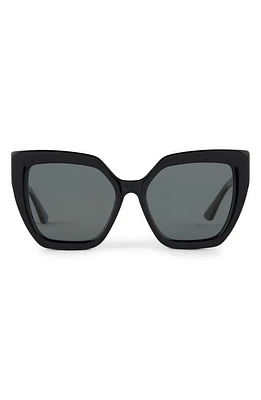 DIFF Blaire 55mm Polarized Cat Eye Sunglasses in Grey at Nordstrom