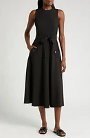 Nordstrom Tie Belt Fit & Flare Dress at Nordstrom,