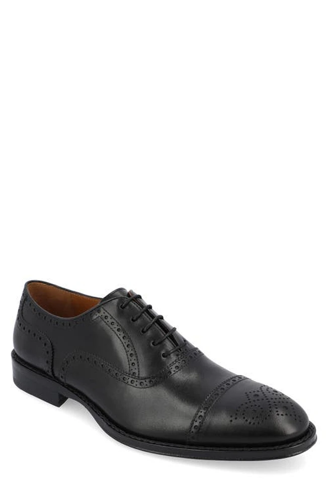 TAFT Noah Cap Toe Oxford Black at Nordstrom,