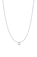 BYCHARI Initial Pendant Necklace in 14K Gold-Q at Nordstrom