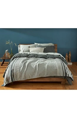 Coyuchi Mariposa Stripe Organic Cotton Blanket in Gray Multi Stripe at Nordstrom, Size King