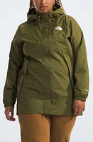 The North Face Antora Waterproof Jacket in Forest Olive at Nordstrom, Size 1X