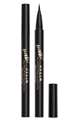 Stila Stay All Day Matte Liquid Eye Liner in Intense Black Matte at Nordstrom