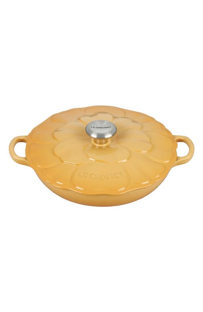 Le Creuset Petal Signature Braiser in Honey at Nordstrom