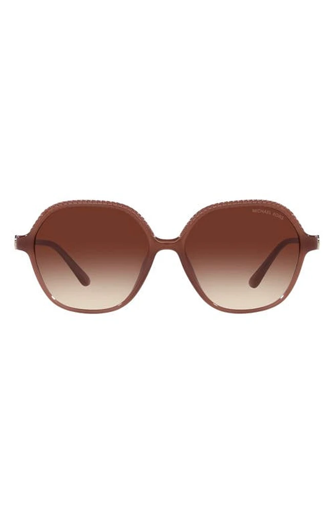 Michael Kors Bali 58mm Gradient Oval Sunglasses in Brown at Nordstrom