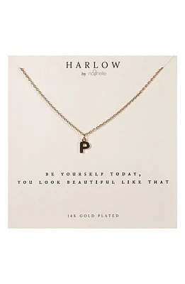 Nashelle Initial Charm Necklace in Gold at Nordstrom