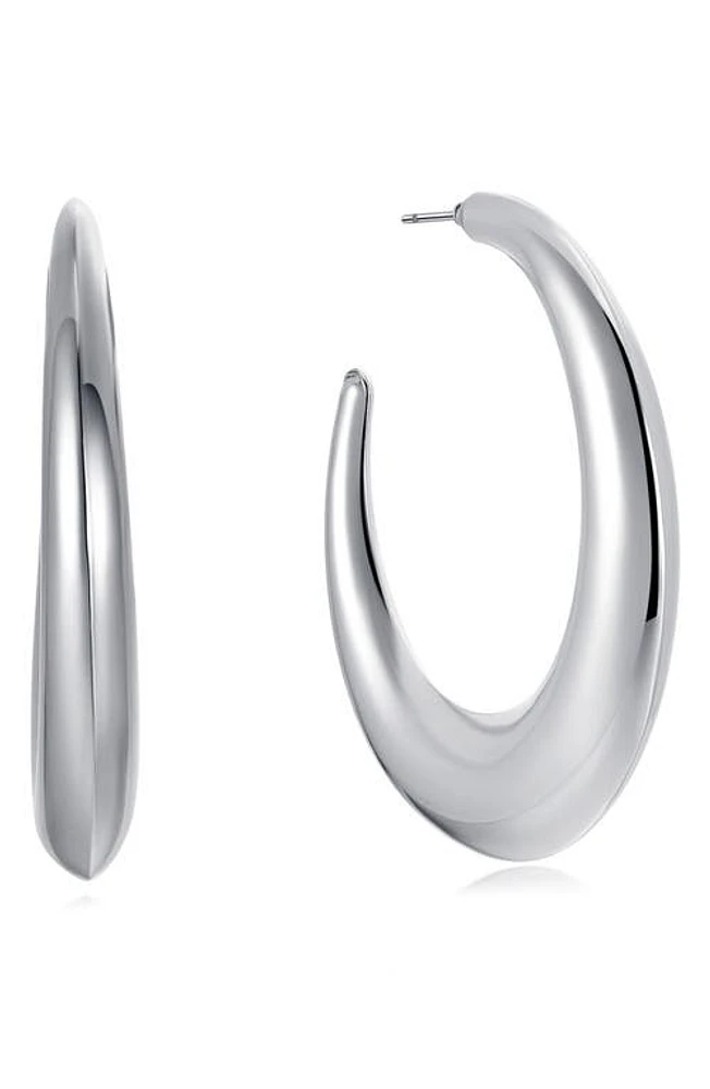 Ettika Essential Hoop Earrings in Rhodium at Nordstrom