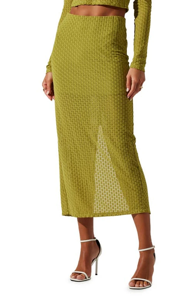 ASTR the Label Indah Skirt Avocado Green at Nordstrom,