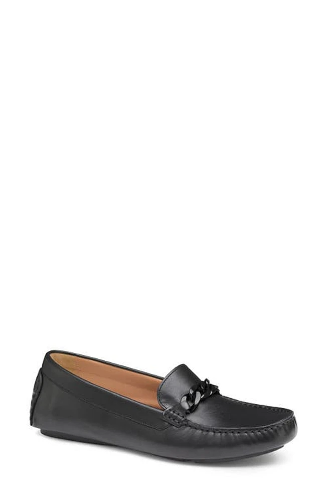 Johnston & Murphy Maggie Chain Loafer Black Calfskin at Nordstrom,