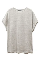 MANGO Dolman Sleeve Linen T-Shirt at Nordstrom,