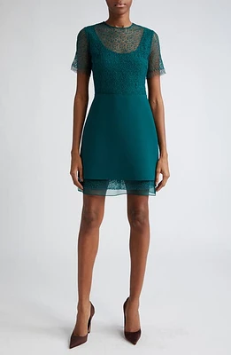 Jason Wu Collection Layered Corded Lace Dress Seagreen at Nordstrom,