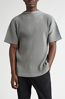 Homme Plissé Issey Miyake Monthly Colors Pleated T-Shirt Warm Gray at Nordstrom,