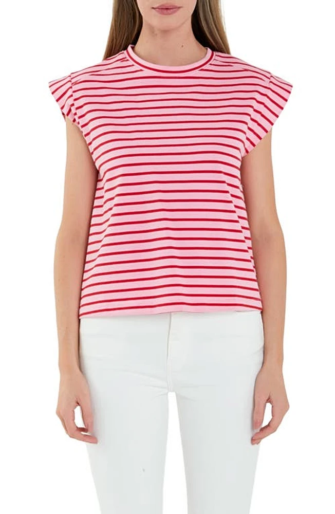 English Factory Stripe Cotton T-Shirt at Nordstrom,