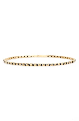 Armenta Sueno Black Sapphire Eternity Bangle in Yellow Gold at Nordstrom, Size Medium