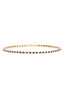 Armenta Sueno Black Sapphire Eternity Bangle in Yellow Gold at Nordstrom, Size Medium